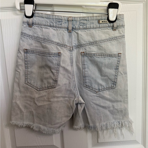 Brandy Melville Womens Jean Shorts Cut Off Distressed Size 40 US 26 Button Fly - Picture 3 of 6